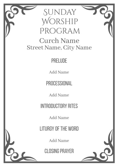 9.6K+ Free Templates for 'Church program'.